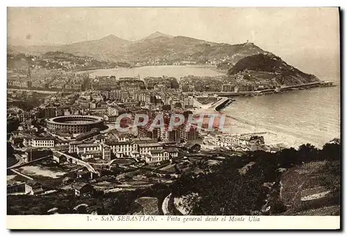 Cartes postales San Sebastian Vista General Desde el Monte Ulia