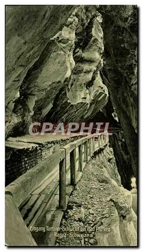 Cartes postales Eingang Tamina Schlucht bei Bad Pfafers Ragaz Schweiz