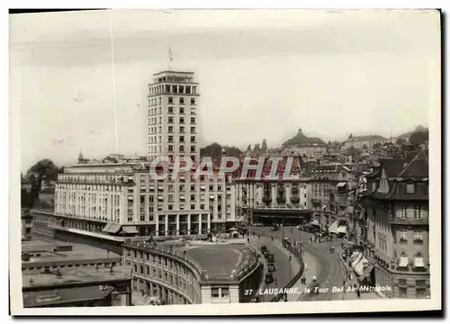 Cartes postales Lausanne la Tour Bel Air Metropole