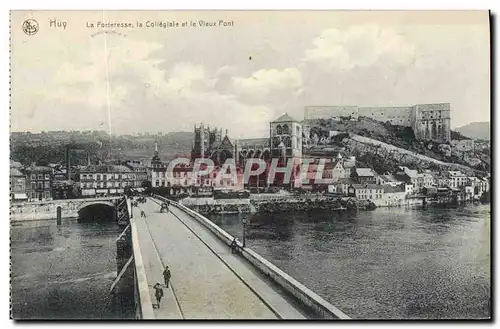 Cartes postales Huy La forteresse la collegiale et le vieux pont