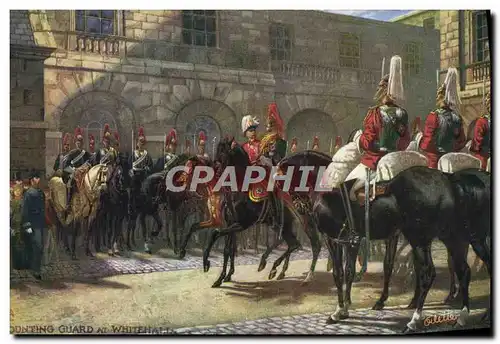 Cartes postales Mounting Guard at Whitehall Cheval Militaria