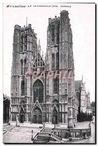 Ansichtskarte AK Bruxelles La Cathedrale