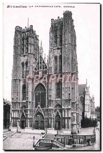 Cartes postales Bruxelles La Cathedrale