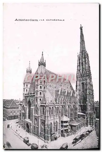 Cartes postales Amsterdam La Cathedrale