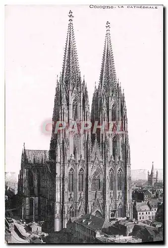 Ansichtskarte AK Cologne La Cathedrale