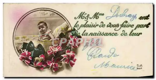 Cartes postales Fantaisie Enfant Bebe