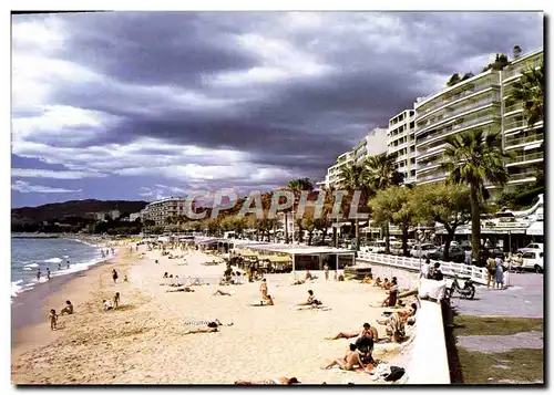 Moderne Karte Cannes Boulevard Jean Hibert la plage du midi