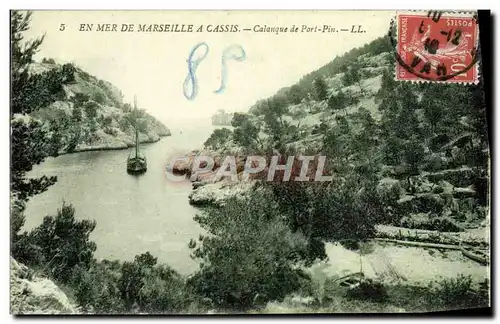 Cartes postales En Mer De Marseille A Cassis Calanque de Port Pin