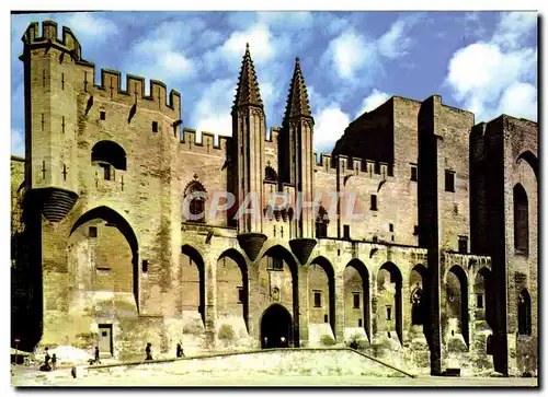 Cartes postales moderne Avignon Palais Des Papes le palais de Clement VI facade occidentale