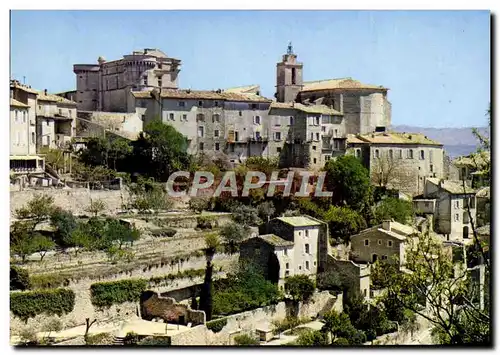 Moderne Karte Gordes Vaucluse Vue generale