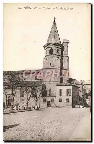 Ansichtskarte AK Beziers Eglise de la Madeleine