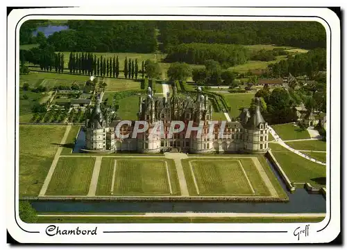 Moderne Karte Les Chateaux de la Loire Chambord