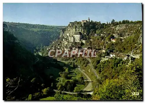 Cartes postales moderne Roc Amadour Lieu de Pelerinage Rocamadour Vue d&#39ensemble Les sanctuaires et le chateau