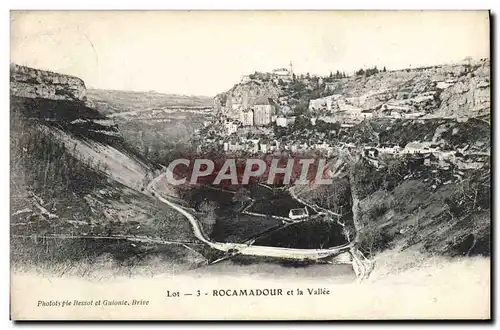 Cartes postales Rocamadour et la Vallee