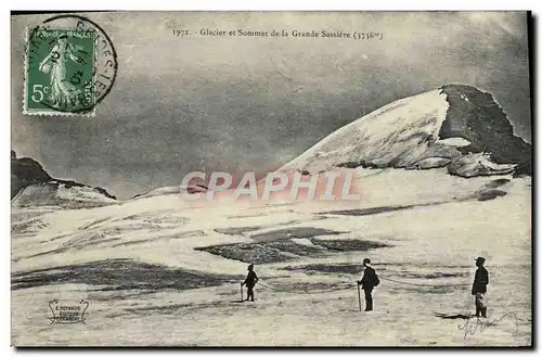 Cartes postales Glacier et Sommet de la Grande Sassiere alpinisme