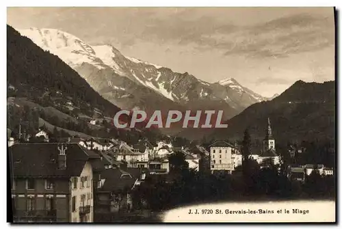 Cartes postales St Gervais les Bains et le Miage