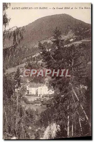 Cartes postales Saint Gervais les Bains Le Grand Hotel et La Tete Noire