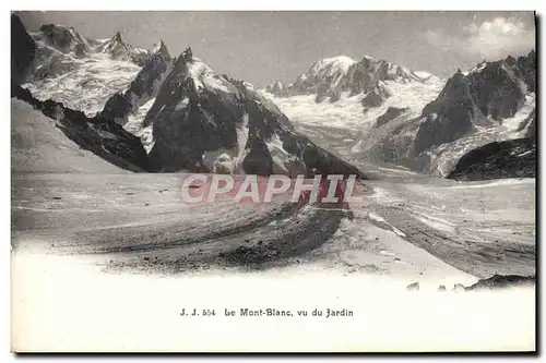 Cartes postales Le Mont Blanc vu du Jardin