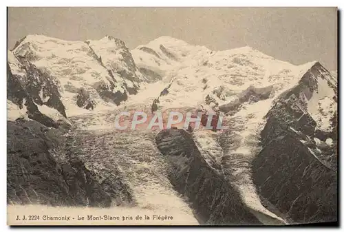 Cartes postales Chamonix Le Mont Blanc pris de la Flegere