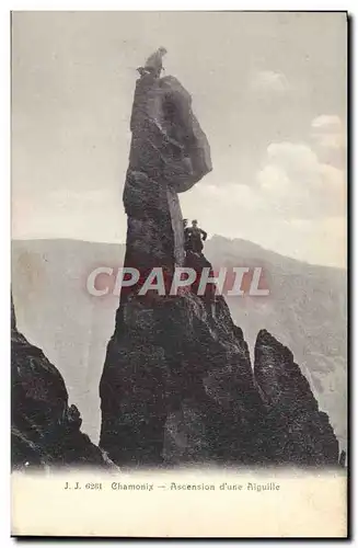 Cartes postales Chamonix Ascension d&#39une Aiguille Alpinisme