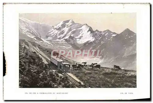 Cartes postales Chemin de Fer A Cremaillere du Mont Blanc Train