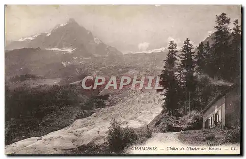 Cartes postales Chamonix Chalet du Glacier des Bossons