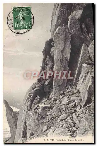 Cartes postales Grimpee d&#39une Aiguille Alpinsme