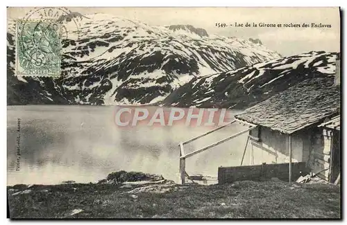 Cartes postales Lac de la Girotte et rochers des Enclaves