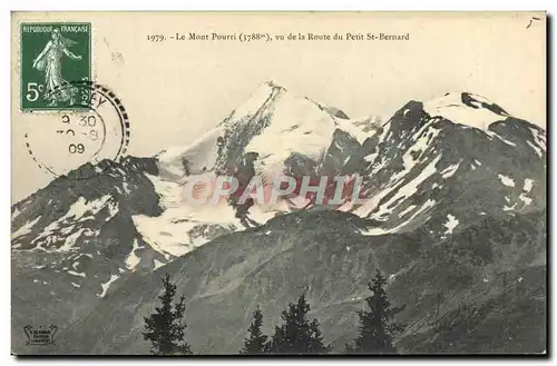 Ansichtskarte AK Le Mont Pouri vu de la Route du Petit St Bernard