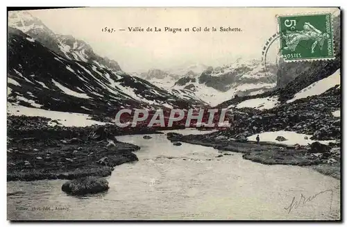 Cartes postales Vallee de la Plagne et Col de la Sachette