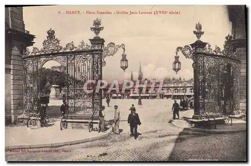 Cartes postales Nancy Place Stanislas Grilles Jean Lamour