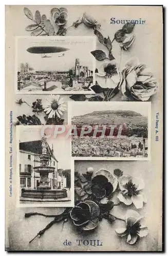 Ansichtskarte AK Souvenir de Toul Ballon Dirigeable Zeppelin