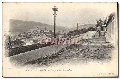 Cartes postales Vernet les Bains Vue prise du Sanatorium