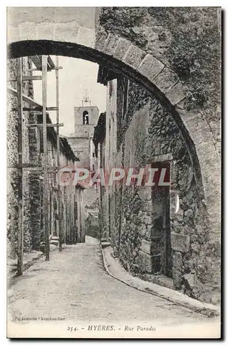 Cartes postales Hyeres Rue Paradis