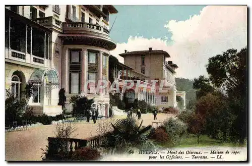 Cartes postales Hyeres Mont des Oiseaux maison de repos pour les officiers Militaria