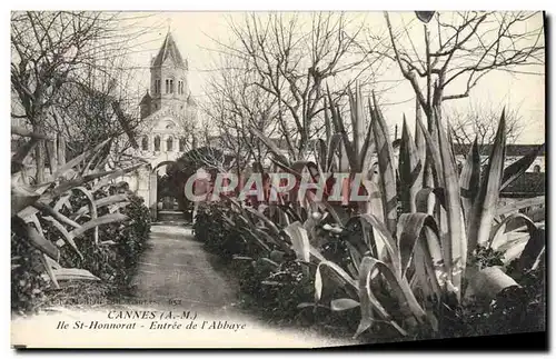 Cartes postales Cannes lle St Honnorat Entree de l&#39Abbaye