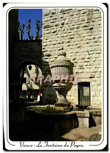 Cartes postales moderne Vence La Fontaine du Peyra