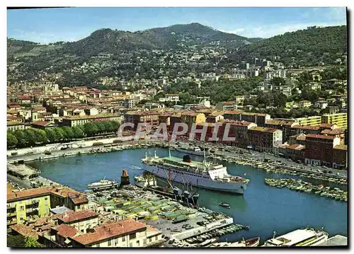 Moderne Karte Nice Le Port Bateau Paquebot