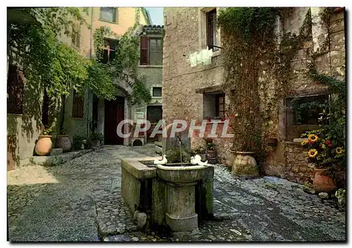 Cartes postales moderne Saint Paul Cote d&#39Azur Fernch Riviera La placette Fontaine aux colombes