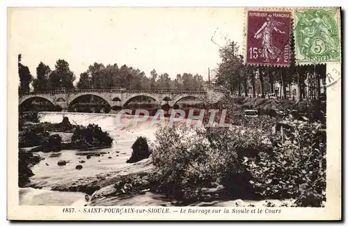 Ansichtskarte AK Saint Pourcain sur Sioule Le Barrage sur la Sioule et le Cours
