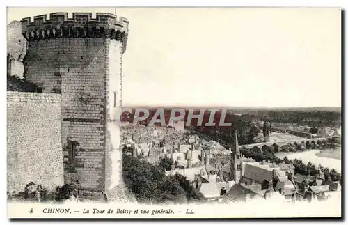 Cartes postales Chinon La Tour de Boissy et Vue generale