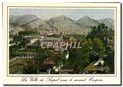 Cartes postales moderne La Ville de Sospel sous le Second empire