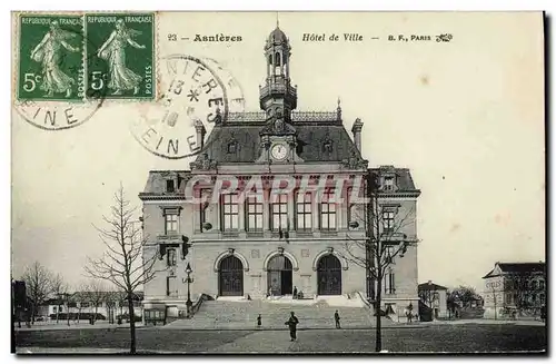 Cartes postales Asni�res Hotel de Ville