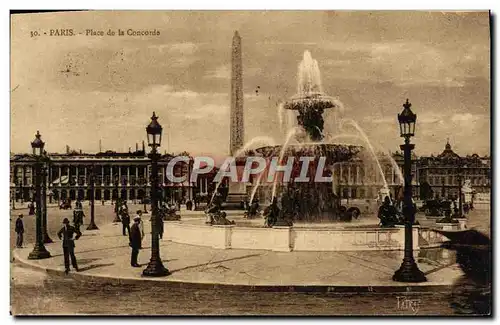 Cartes postales Paris Place de la Concorde