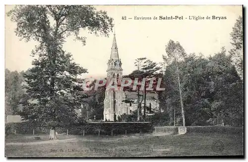 Ansichtskarte AK Saint Pol L&#39Eglise De Bryas