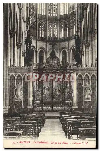 Ansichtskarte AK Amiens La Cathedrale Grille Du Choeur