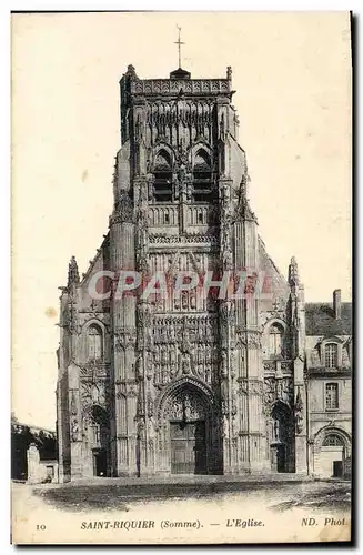 Ansichtskarte AK Saint Riquier L&#39Eglise