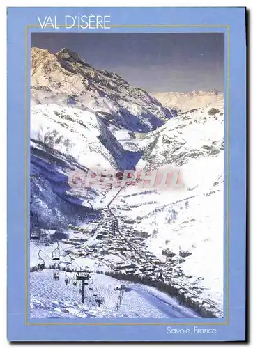 Cartes postales moderne Val D&#39Isere Savoie France Vue generale la Daille le barrage du Chevril depuis la tete de Sola