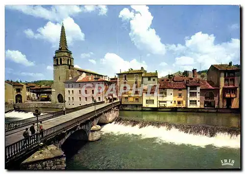 Cartes postales moderne Saint Girons Centre D&#39Excursion Du Couserans L&#39eglise et le Serant