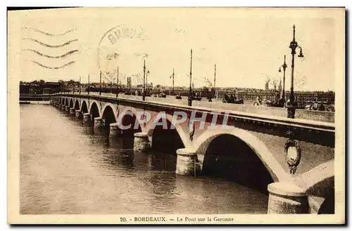 Cartes postales Bordeaux Le Pont Sur La Garonne